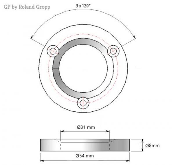 Grinding disc set GP 547115